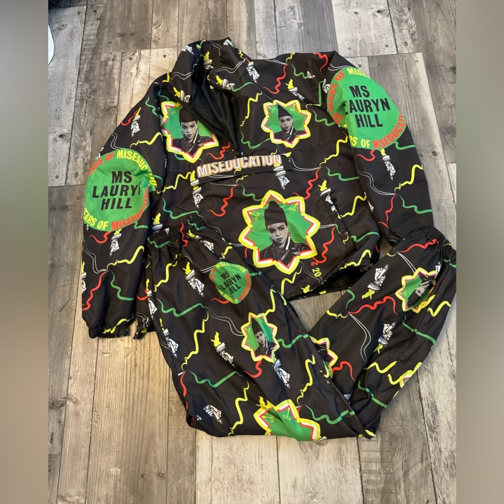 Melody Ehsani ME Lauryn Hill Set Pants & Windbreaker Jacket Women  Pullover Zip